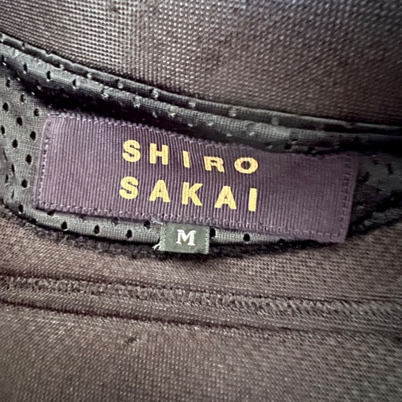 SHIRO SAKAI Neoprene Mesh Moto Jacket in Black - M - Picture 9 of 14